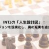 INTJの「人生設計図」：内なるビジョンを現実化し、真の充実を追求する方法の記事のアイキャッチ画像